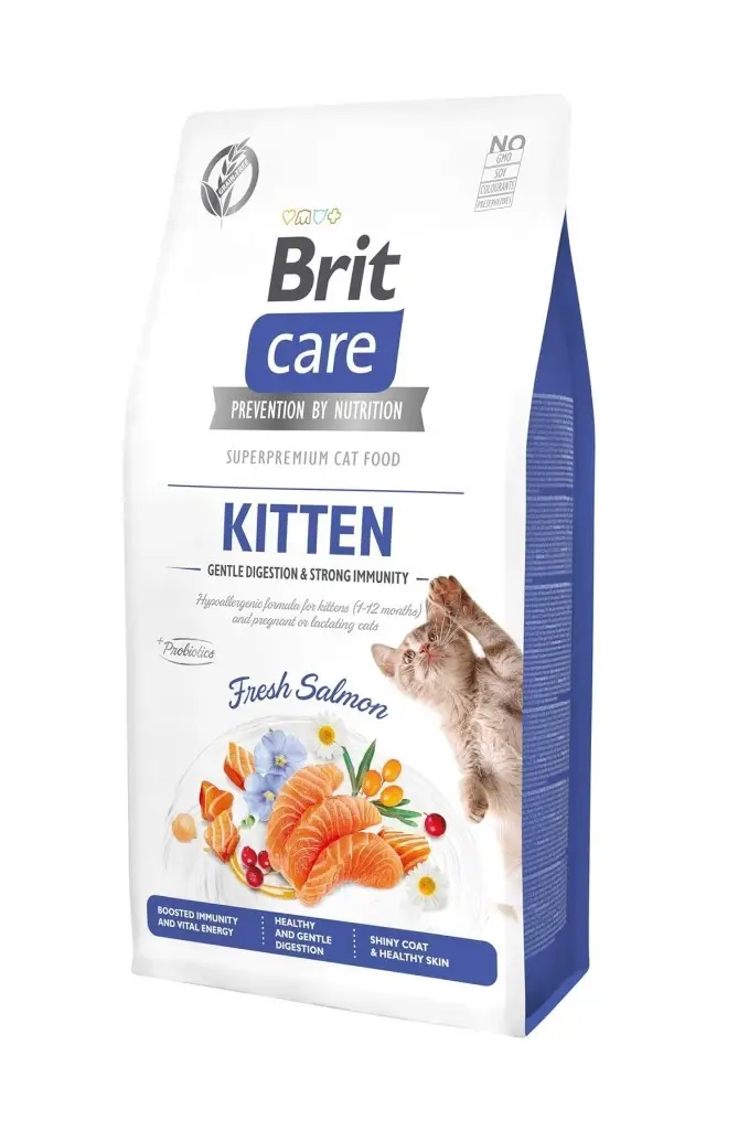 Brit Care Hypoallergenic Kitten Taze Somonlu Tahılsız Yavru Kedi Maması 7 kg