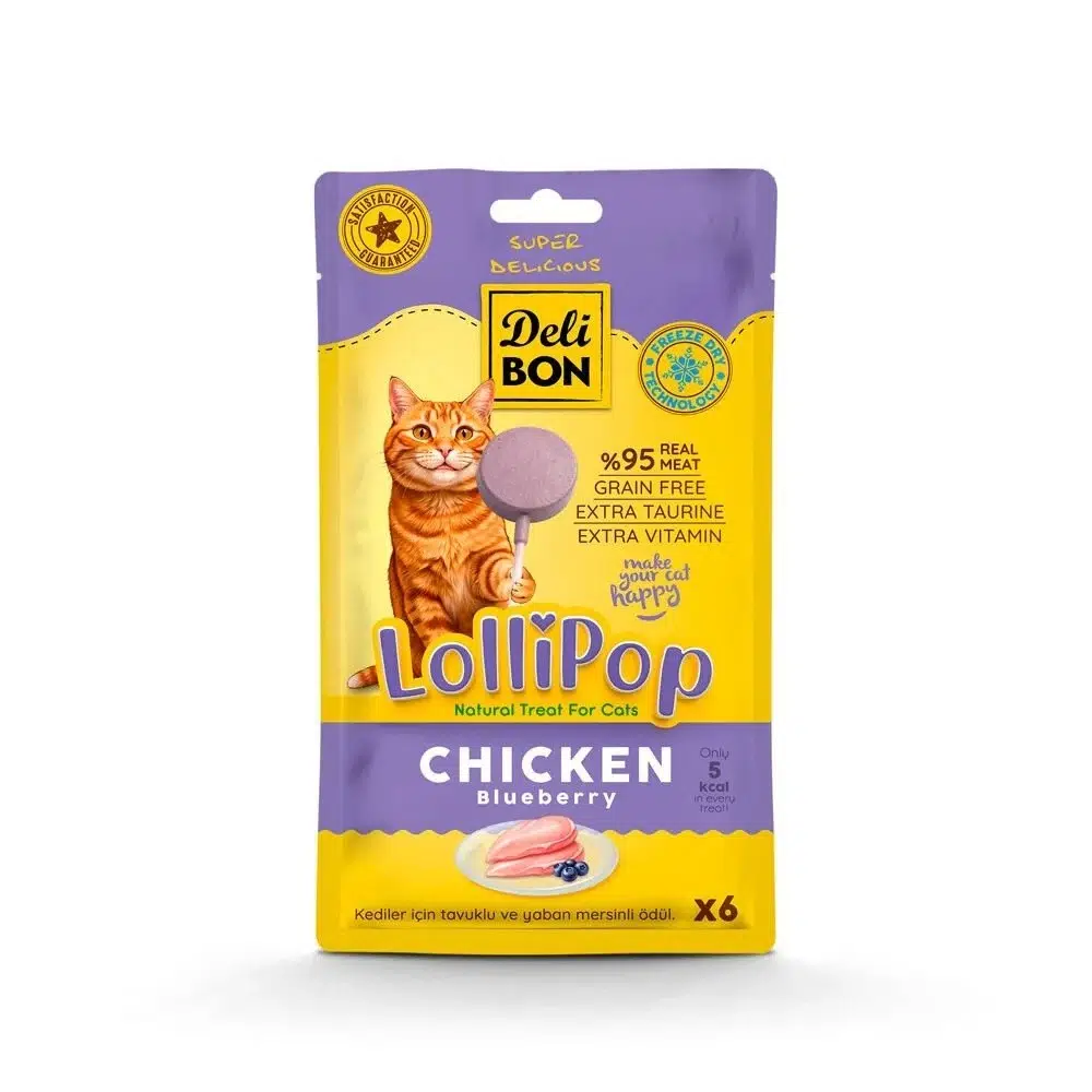 Delibon Lolipop Tavuklu Kedi Ödül Maması 6'lı