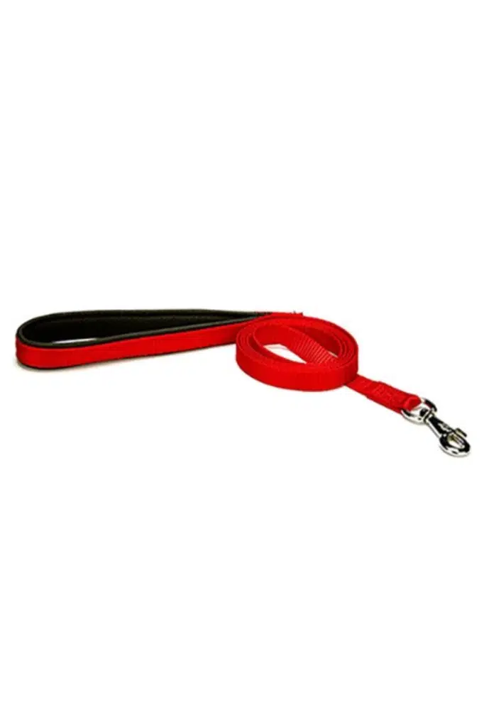 Doggie Konforlu Dokumadan El Yapımı Köpek Gezdirme Kayışı 2x140cm - Red