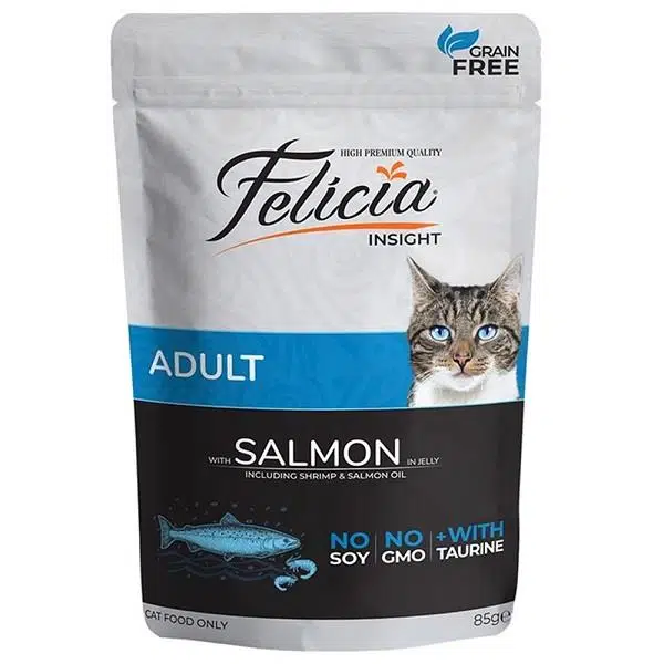 Felicia Pouch Somonlu Kedi Konservesi Tahılsız 85 gr