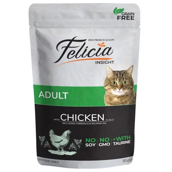 Felicia Pouch Tavuklu Kedi Konservesi Tahılsız 85 gr
