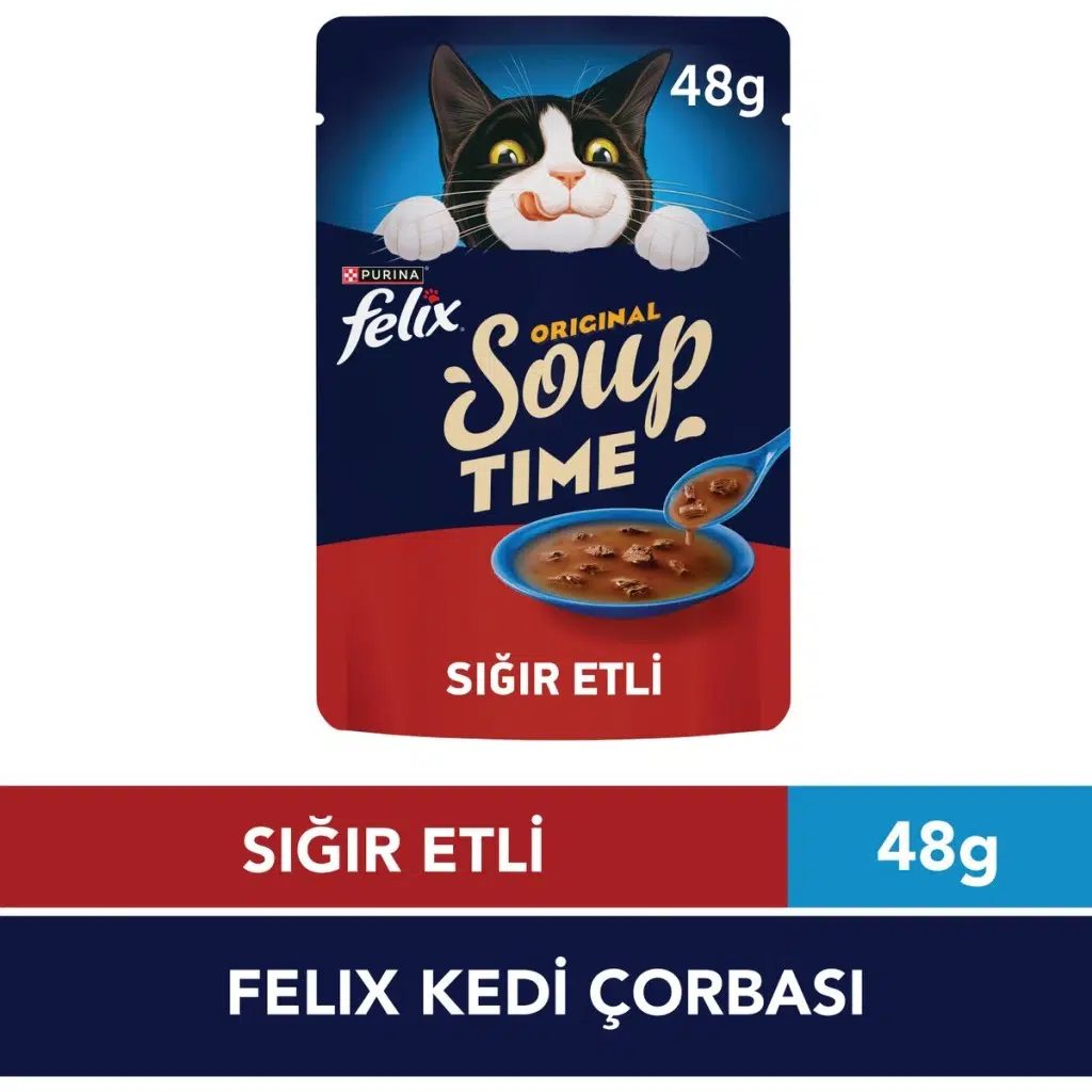 Felix Original Soup Time Sığır Etli Kedi Çorbası 48gr
