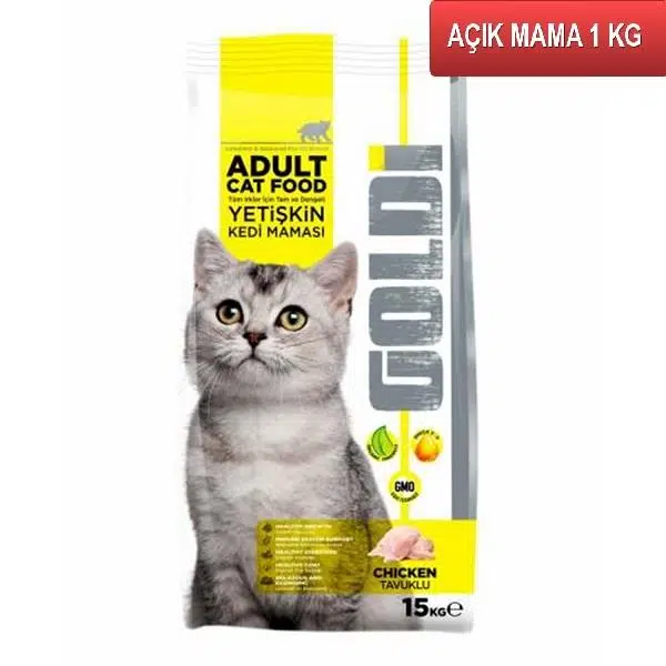 Goldi Tavuk Etli Kedi Maması 1 Kg AÇIK