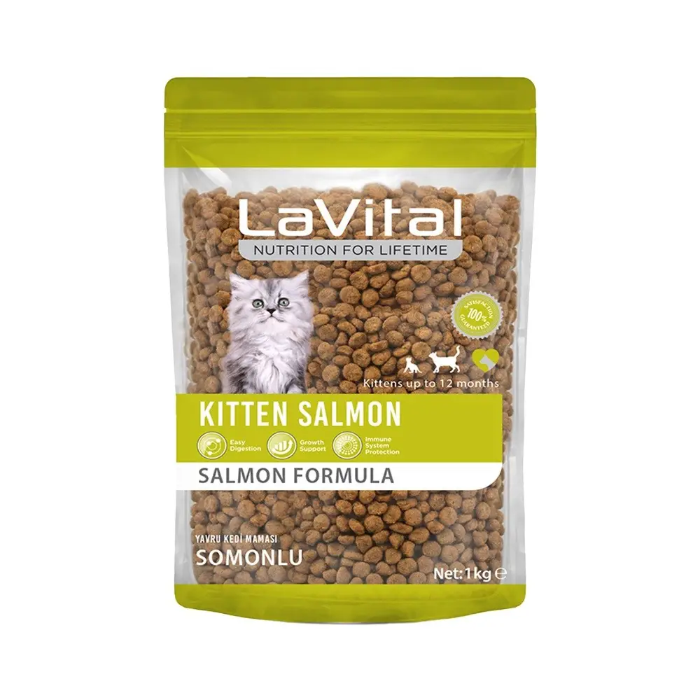 Lavital Kitten Somonlu Yavru Kedi Maması 1 kg