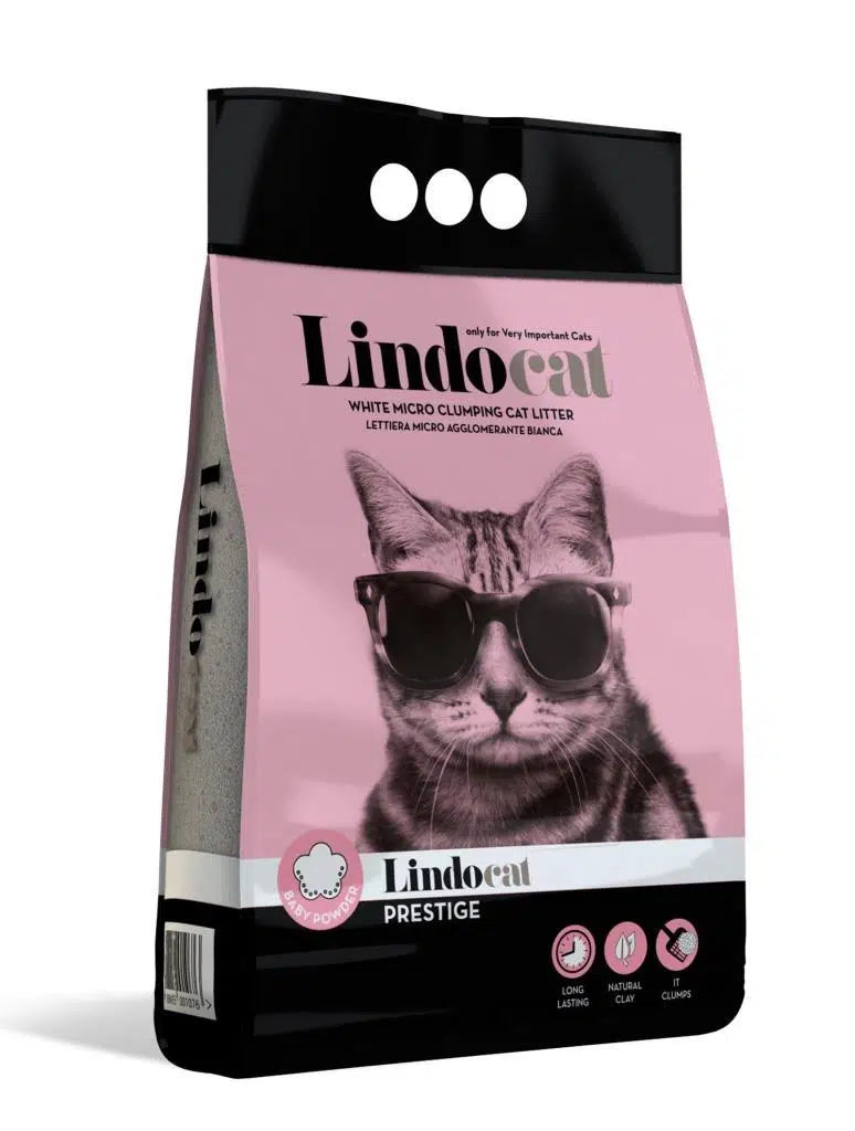 Lindo Cat Prestige Baby Powder Pembe İnce Taneli Kedi Kumu 5 Lt