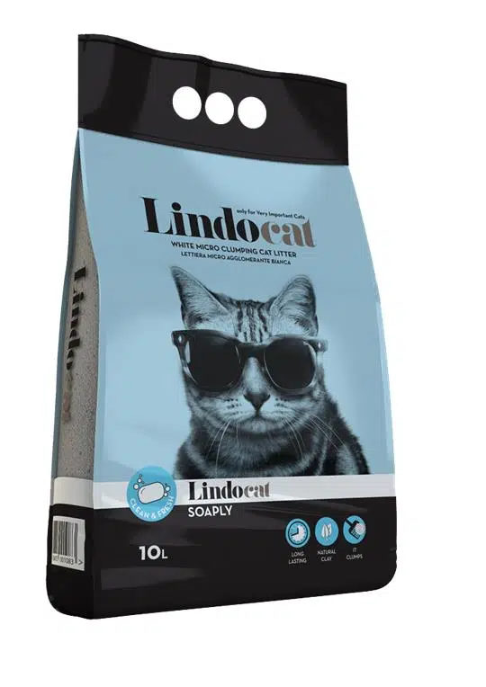 Lindo Cat Prestige Soaply Sabun Mavi İnce Taneli Kedi Kumu 10 Lt