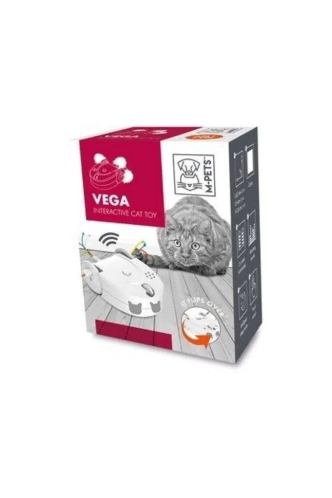 M-Pets Vega İnteraktif Kedi Oyuncağı Beyaz