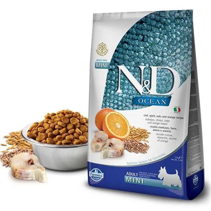 ND Düşük Tahıllı Ocean Balıklı Küçük Irk Yetişkin Köpek 2.5 Kg