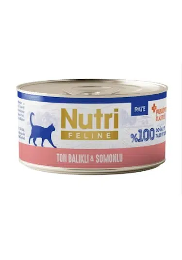 Nutri Feline New Ton Balıklı ve Somonlu Tahılsız Kedi Konservesi 70 Gr
