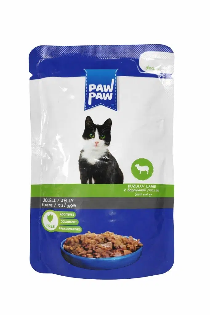 Paw Paw Kedi Yaş Maması Kuzulu 85 Gr