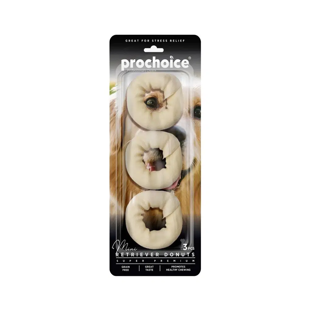 Prochoice Mini Retriever Donuts, Köpekler için Mini Donut Ödül Maması 3 parça