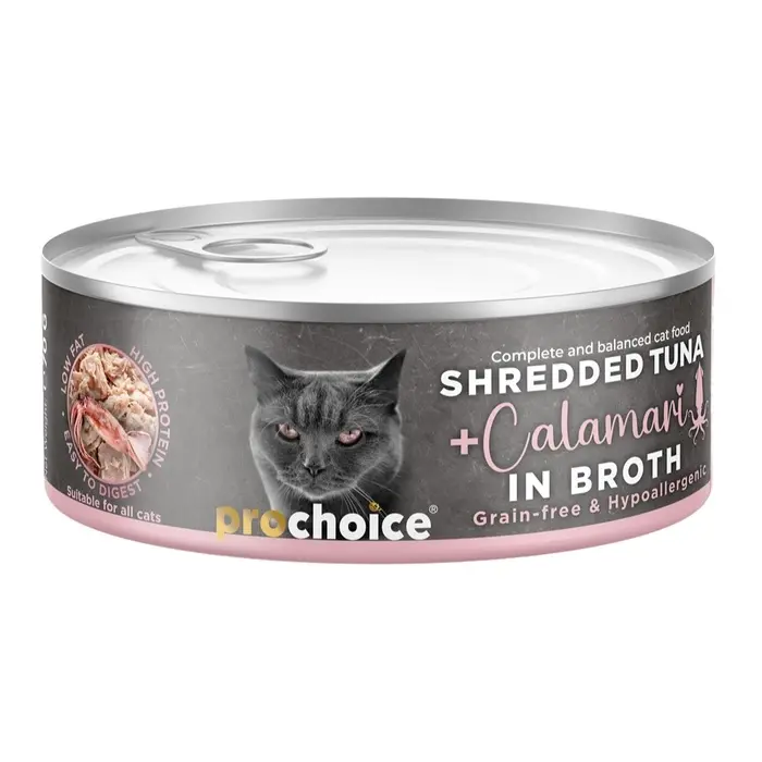 ProChoice Tiftiklenmiş Tuna Balıklı & Kalamarlı Yaş Kedi Maması 70 gr