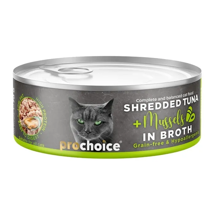 ProChoice Tiftiklenmiş Tuna Balıklı & Midyeli Yaş Kedi Maması 70 gr