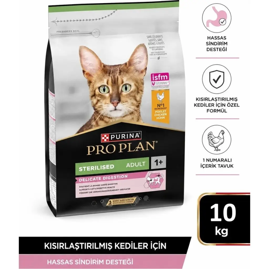ProPlan Sterilised Tavuklu Kısır Kedi Maması 10 Kg