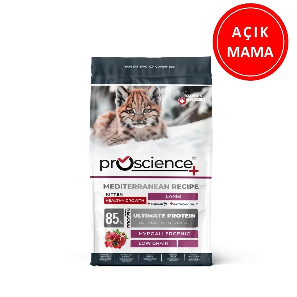 Proscience Kitten Kuzu Etli Yavru Kedi Maması 1 Kg AÇIK