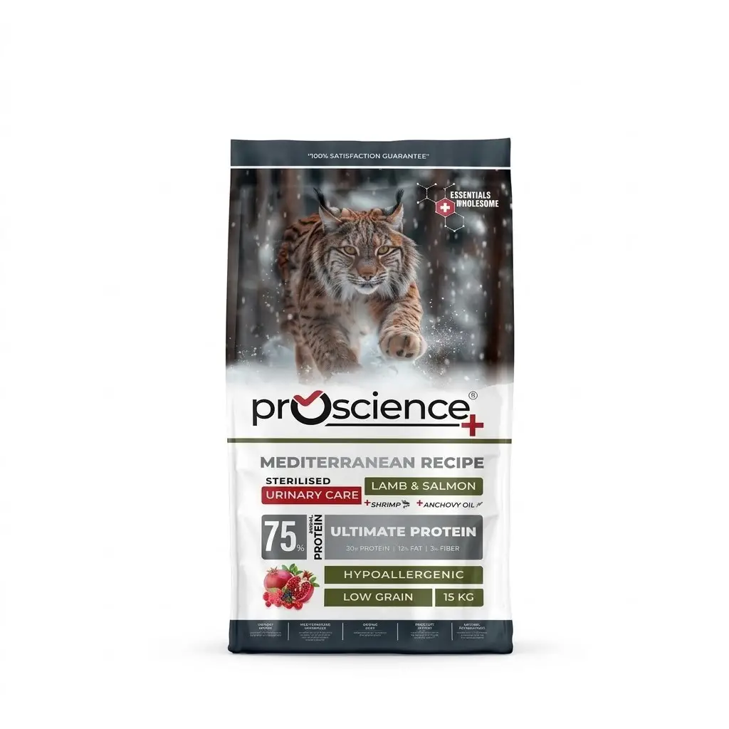 Proscience Kuzu Etli ve Somonlu Kısırlaştırılmış Kedi Maması 15 Kg