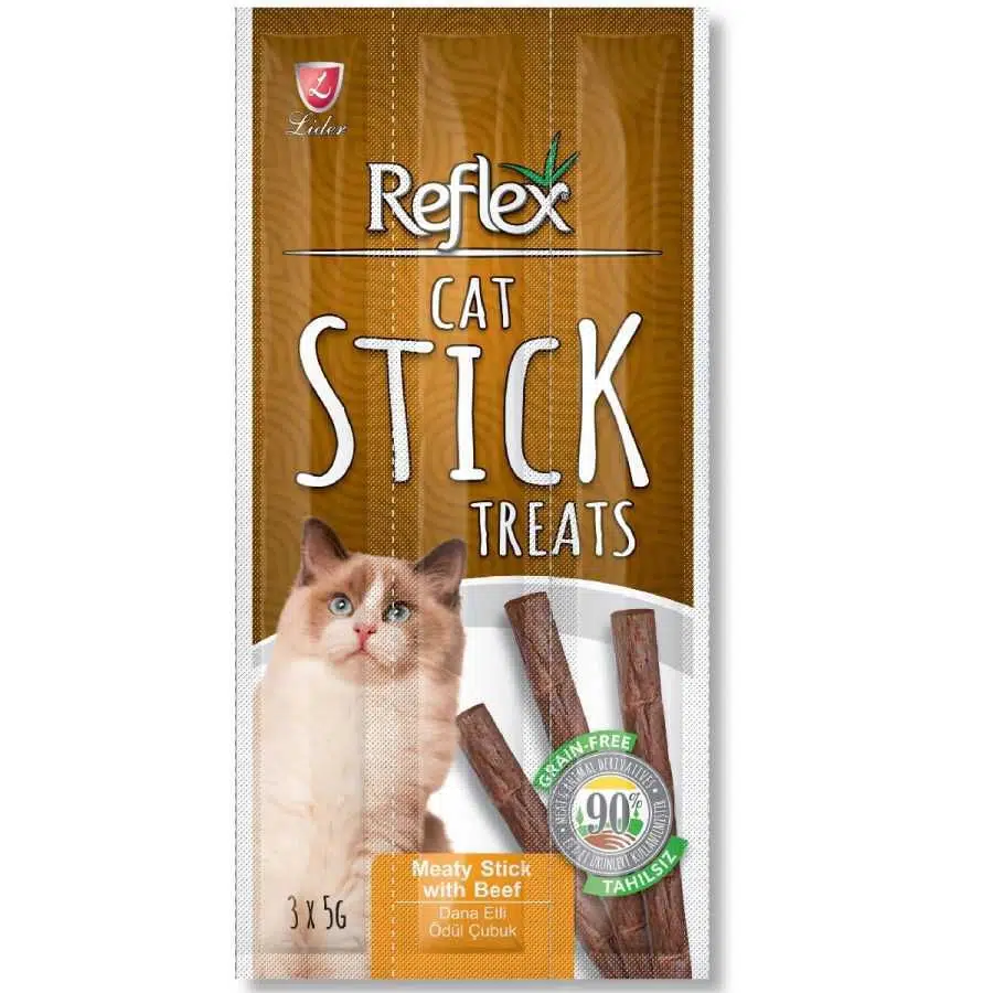 Reflex Cat Stick Biftekli Kedi Ödül Çubuğu 5 Gr 3'lü