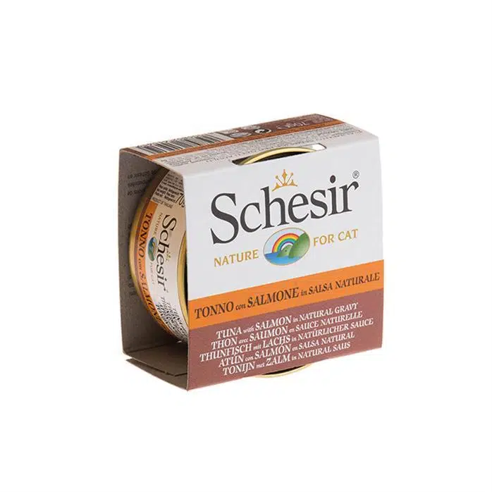 Schesir Soslu Tuna ve Somonlu Kedi Konservesi 70 Gr