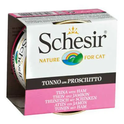 Schesir Ton Balıklı ve Jambonlu Kedi Konservesi 85 Gr