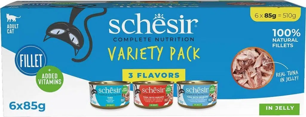 Schesir Variety Pack Klasik Lezzetler Yetişkin Kedi Konservesi 6x85 gr